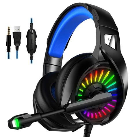 Gaming Headphones 4d Stereo Rgb Earphones Headset