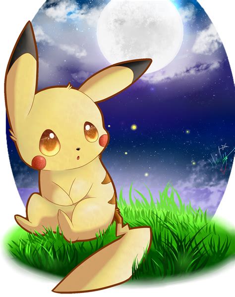 Little Moon Pikachu By Xcrystalthewolfx On Deviantart