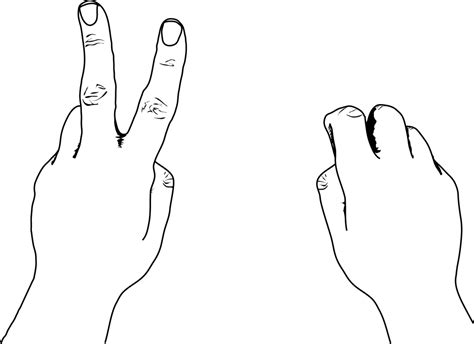 United States Style Counting Hands Clipart Etc