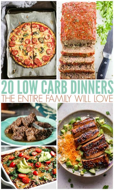 We lower the carbohydrates by using cauliflower, zucchini and avocado in place of ingredients like rice and bread. 20 Low-Carb Dinners the Whole Family will Love