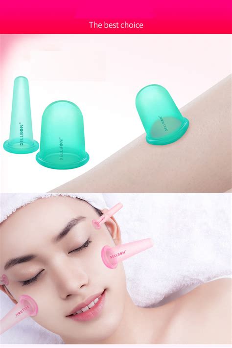 4 Size Silicone Anti Cellulite Cupping Therapy Set Silicone Vacuum