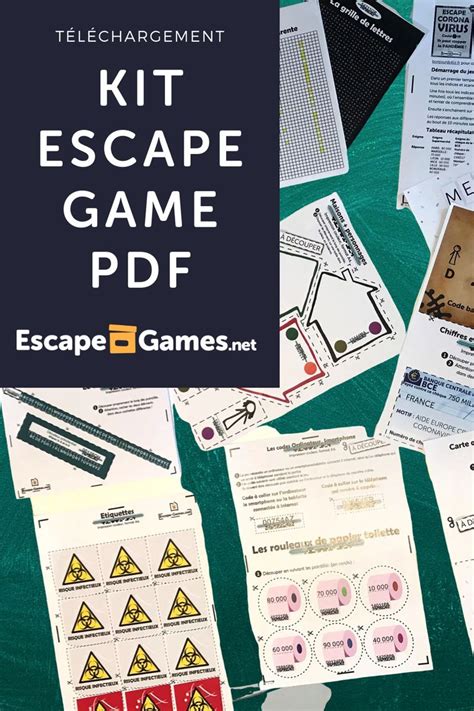 Escape Game Kit gratuit PDF | Escape game enfant, Jeu escape game, Jeux