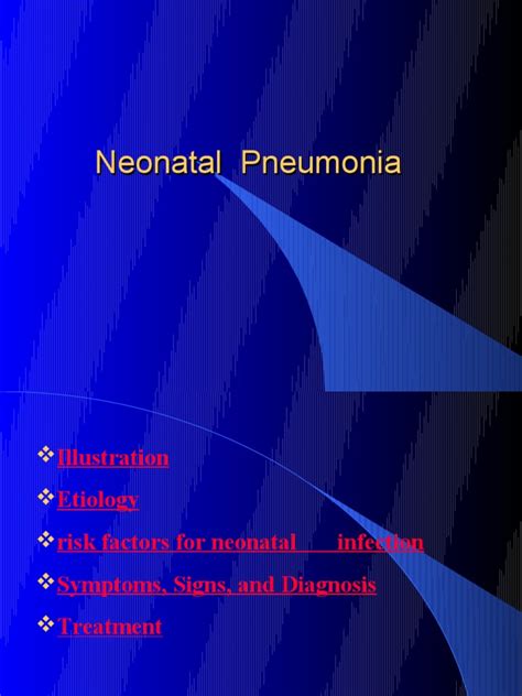 Neonatal Pneumonia Pneumonia Sepsis Free 30 Day Trial Scribd