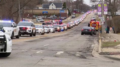 Procession For Illinois State Trooper Killed In Crash