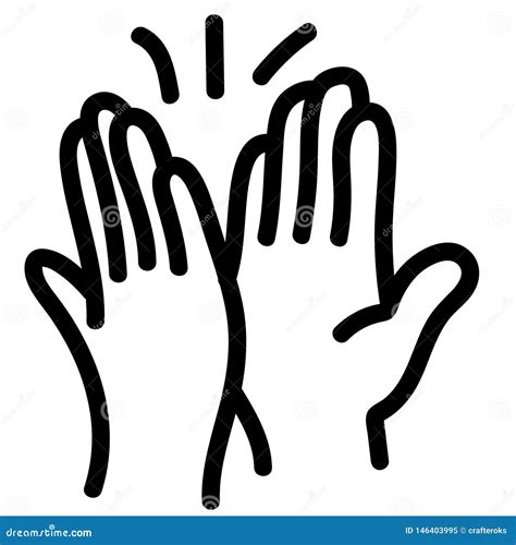 High Five Hands Two Hands Giving A High Five Great Work Achievement