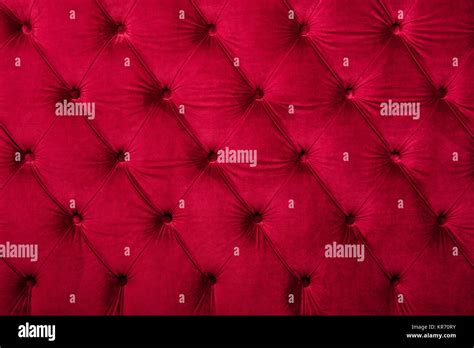 Red Capitone Tufted Fabric Upholstery Texture Stock Photo Alamy