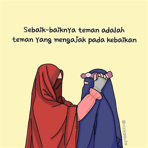 Stiker Wa Kartun Muslimah 30 Gambar Kartun Muslimah Bercadar Syari