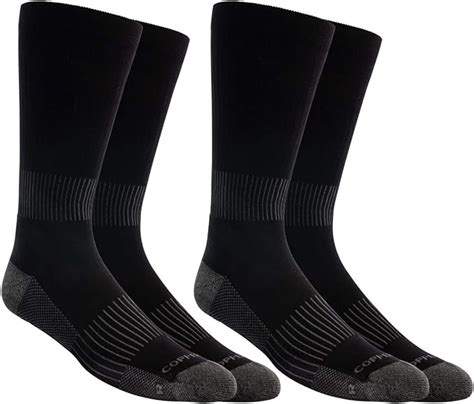 Copper Fit Mens Compression Sports Crew Socks 2 Pairs Per Pack At