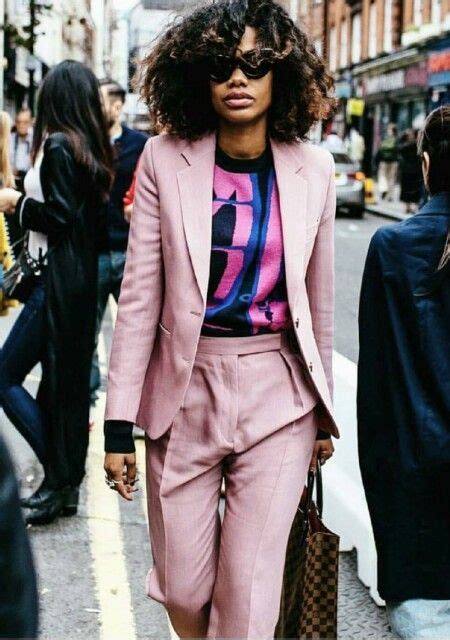 Pin By Kirk Hodges On L1 Wardrobe Pink Blazer Street Style Pink Ladies