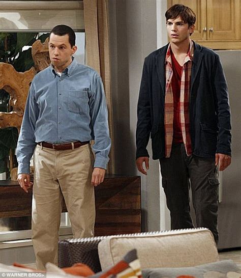 ashton kutcher looks downcast as two and a half men preps for finale daily mail online
