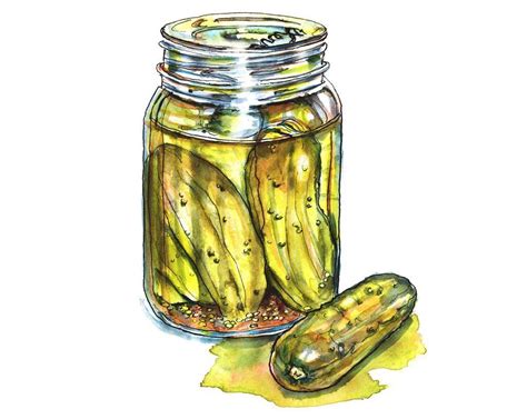 Life Is Just A Jar Of Pickles ~ Doodlewash Pickle Jars Pickles