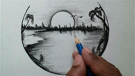 Scenery Drawing Ideas Creative Nature Pencil Sketches Draw Fever