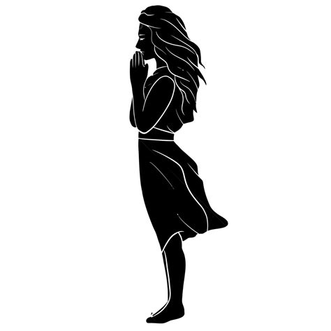 Woman Praying Silhouette Png Images Woman Praying Vector Praying