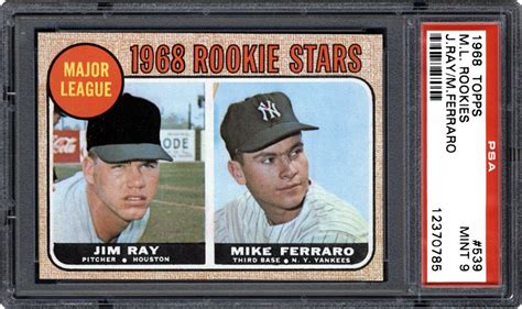 1968 Topps 1968 Rookie Stars Jim Raymike Ferraro Psa Cardfacts®