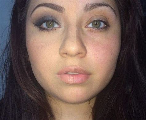 Half Face Makeup Challenge Took The Internet By Storm Her Beauty