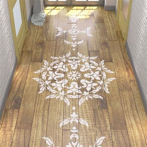 Floor Stencil Symmetric Mandala Stencil Stencil For Walls And Floor