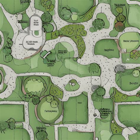 Garden Layout Plan Map · Creative Fabrica