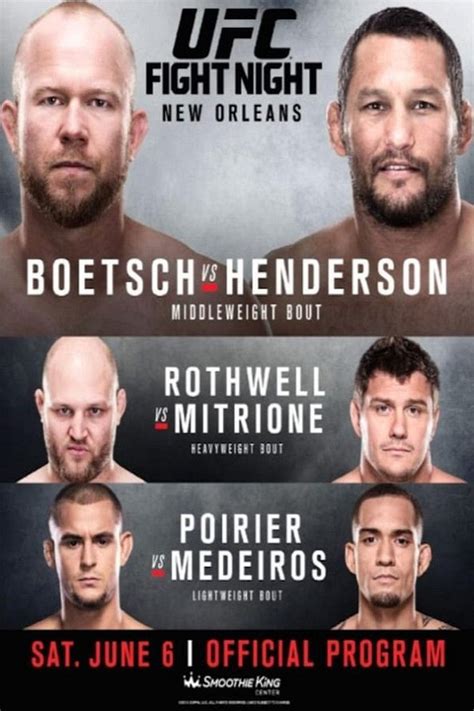 Ufc Fight Night 68 Fight Card Main Card And Prelims Lineup