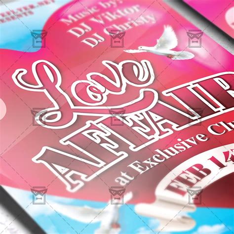 Love Affair Seasonal A5 Flyer Template Exclsiveflyer Free And