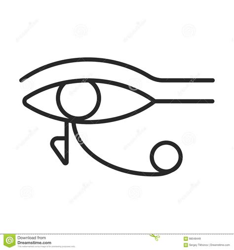 Eye Of Ra Or Eye Of Horus Symbol Icon Stock Illustration Illustration