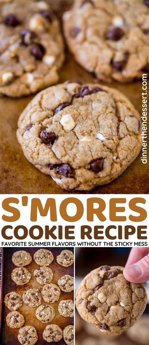 Smores Cookies With Graham Cracker Crumbs Chocolate Chips And Mini