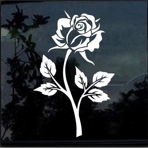 rose flower window decal sticker for cars and trucks made in usa flower window window