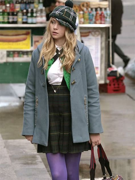 Gossip Girl Jenny Humphrey Grey Coat Taylor Momsen Coat