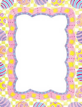 Free easter page borders for word. Stationery & Notecards LETTERHEAD & STATIONERY PAPERS Easter Easter Egg Border Laser Paper
