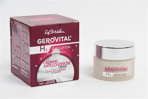 Gerovital H3 Evolution Calming Anti Couperose Cream With Superoxide Dismutase Anti Aging Super
