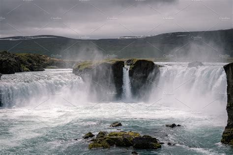 Icelandic Waterfall ~ Nature Photos ~ Creative Market