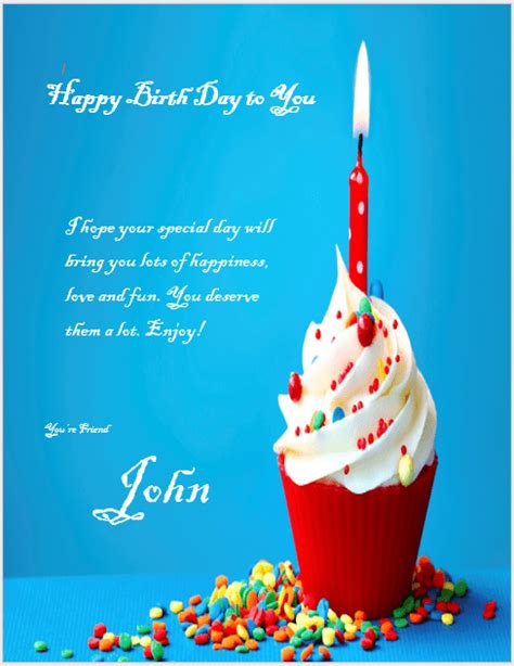 Birthday Wishes Sample Word Templates For Free Download
