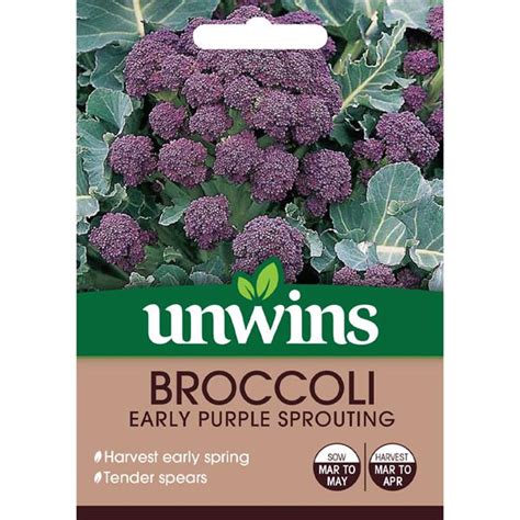 Unwins Broccoli Sprouting Early Purple Sprouting Seeds Stakelums Home