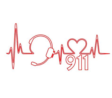 911 Dispatch Heartbeat Dispatchers Communications Svg For Etsy