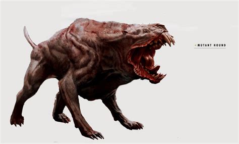 Image Art Of Fo4 Mutant Hound Fallout Wiki Fandom Powered By