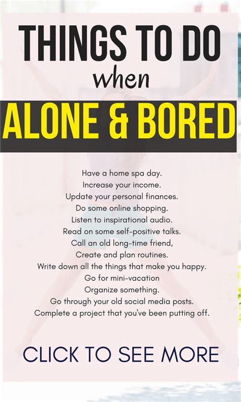 15 Things To Do In Your Alone Time Things To Do When Bored What To