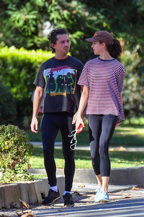 Shia Labeouf Margaret Qualley Go For A Run After Makeout Session