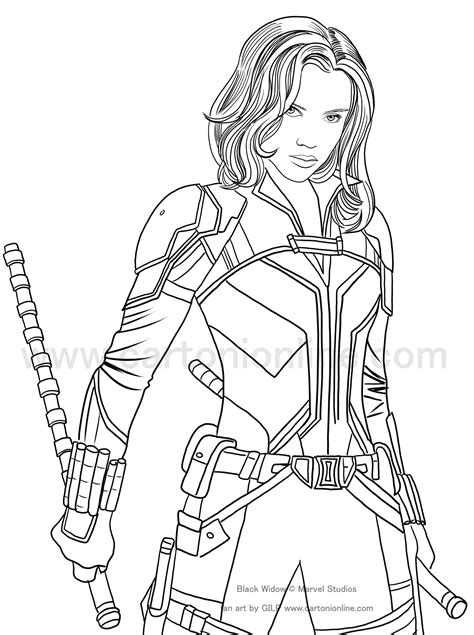 Marvel Avengers Black Widow Coloring Pages Free Print Vrogue Co