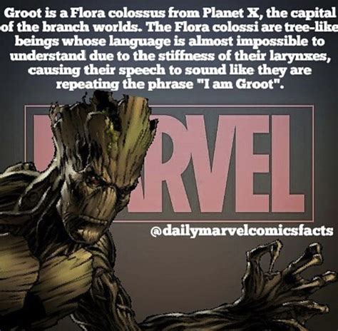 Daily Marvel Comics Fact Groot Comics Marvel Avengers Marvel Comics
