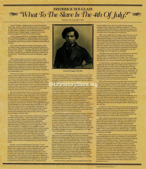 Frederick Douglass Speech What To The Slave Is The 4th Of July
