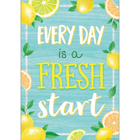Every Day Is A Fresh Start Positive Poster Tcr7958 Teacher Created