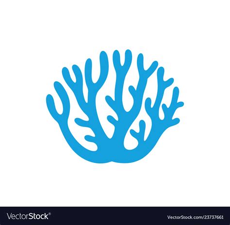 Coral Logo Royalty Free Vector Image Vectorstock