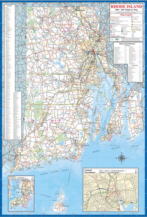 Rhode Island Map And Rhode Island Satellite Images