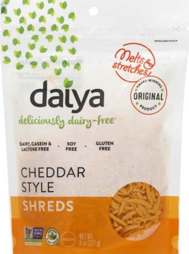 Daiya Dairy Free Cheddar Style Vegan Cheese Shreds 8 Oz Kroger