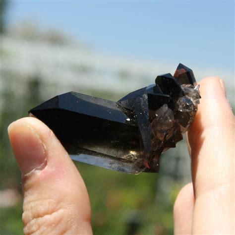 The palm would be similar. Smoky Quartz Crystal Cluster with Windows · Amarisland ...