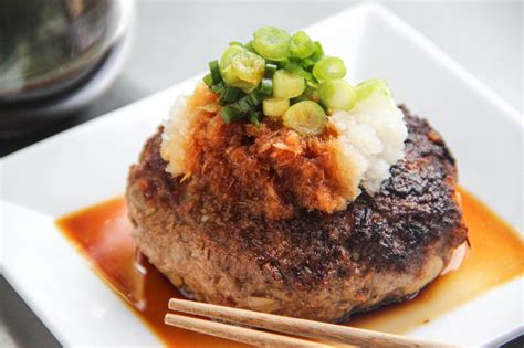 Hamburger Steak With Daikon Oroshi Recipe Japanese Cooking 101