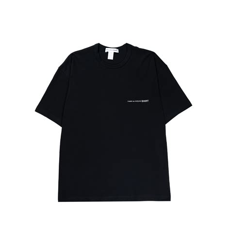 Cdg Shirt Oversized Logo T Shirt Black Beamhill