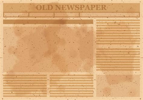 Blank Old Newspaper Template Great Professional Template