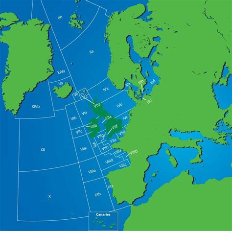 How long dose the fish prices stay the same at ports in fishing north atlantic?! ICES fishing areas in the North-east Atlantic (Source ...