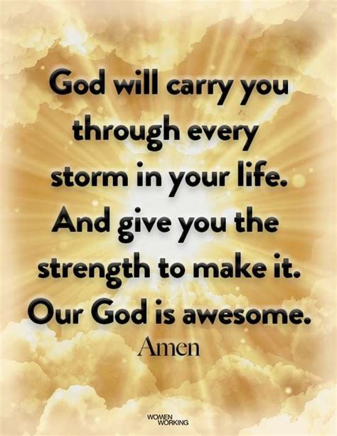 God Will Carry You Through Every Storm In 2020 Quotes About God