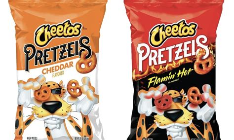 Cheetos Pretzels Makes Its Debut With Two Flavors Flamin Hot And Cheddar